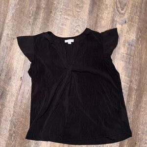 Calvin Klein Black Cap Sleeve Blouse